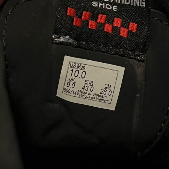 Black and White Vans Sk8 High-Top Sneakers - Picture 10 of 10